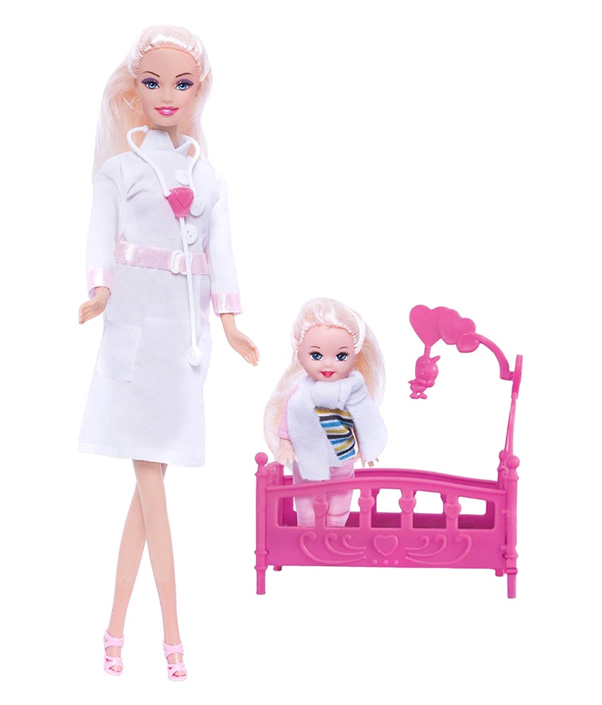Набор ToysLab Кукла Ася Детский доктор, с мини куклой
