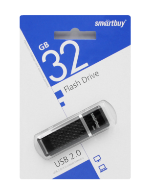 Флешка USB 32GB Smartbuy Quartz черный Флешка USB 32GB Smartbuy Quartz черный
