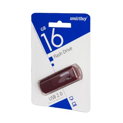 USB-накопитель SmartBuy Clue series USB 2.0 16 ГБ, бордовый