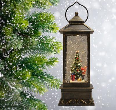 Фонарь LED AZ2024-465 с новогодней композицией музыкальный WDL-2114-4A