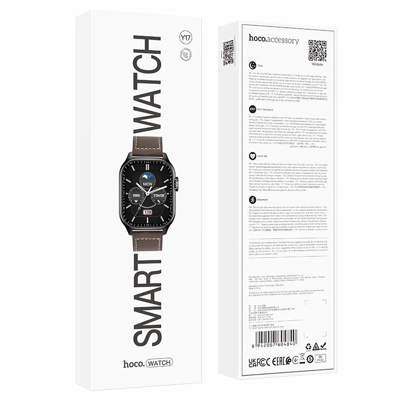 Смарт-часы Hoco y17 (Call Version) (серебро). Смарт-часы Hoco y17. Часы hoco отзывы