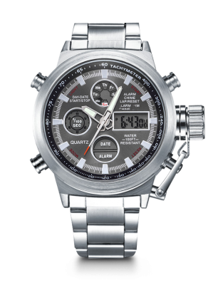 Армейские часы AM3003 металлический ремешок zal