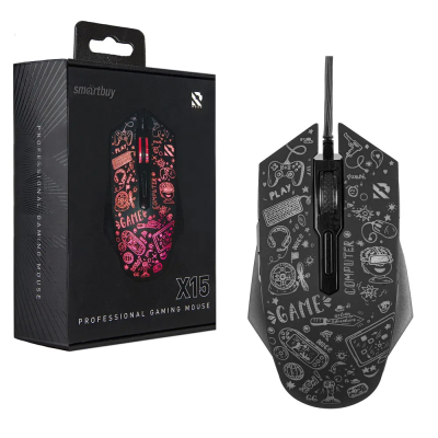 Мышь проводная игровая Smartbuy X15 SBM-745G-K
