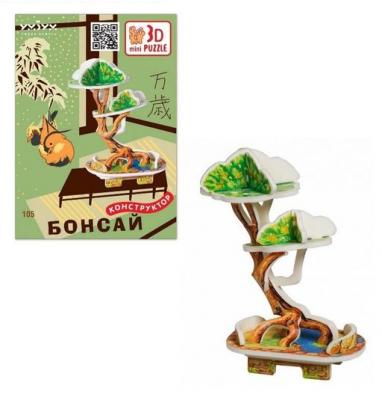 Сборная модель Умная бумага Дерево Бонсай 3D-mini puzzle