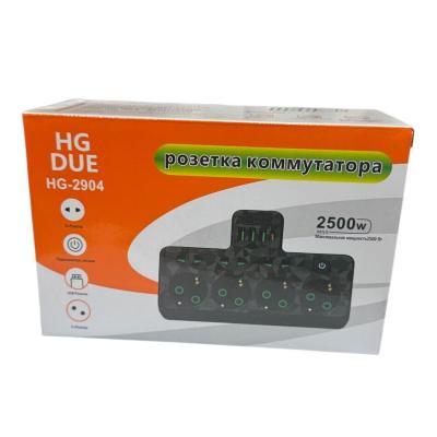 Розетка коммутатор c USB HG-2904