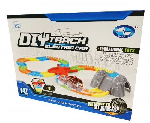 Гибкий трек с пещерой и перекрестком 147 деталей