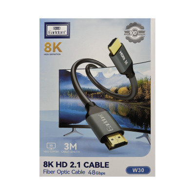 Кабель HDMI 8K Earldom W30 3м, черный