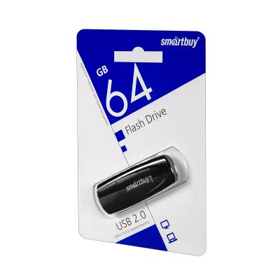 USB-накопитель SmartBuy Scout series 64 GB USB 2.0, черный