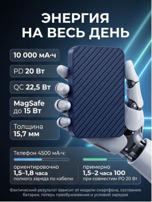 Внешний аккумулятор KEEPHONE BRENDY 10000 Magsafe темно-синий