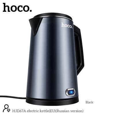 Электрочайник черный металлический hoco HJD67A 1,8 литра