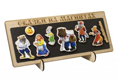 Сказка на магнитах Нескучные игры Колобок, деревянная