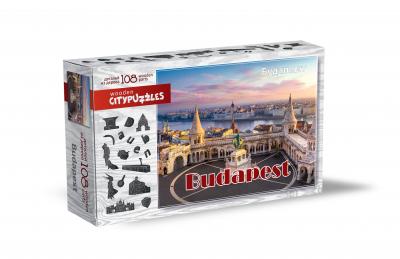 Деревянные фигурные пазлы Citypuzzles Будапешт 108 деталей