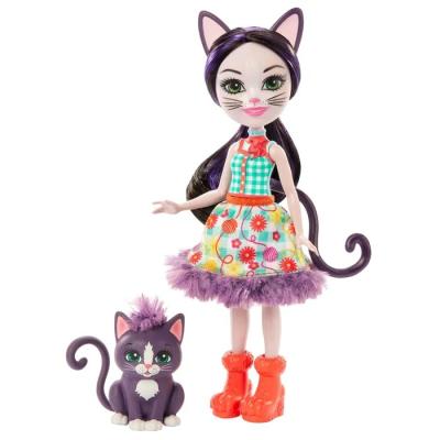 Кукла Mattel Enchantimals со зверюшкой Сиеста Кэт и Клаймбер