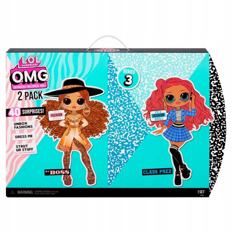 Набор кукол L.O.L. Surprise Подружки OMG 2-Pack Da Boss и Class Prez