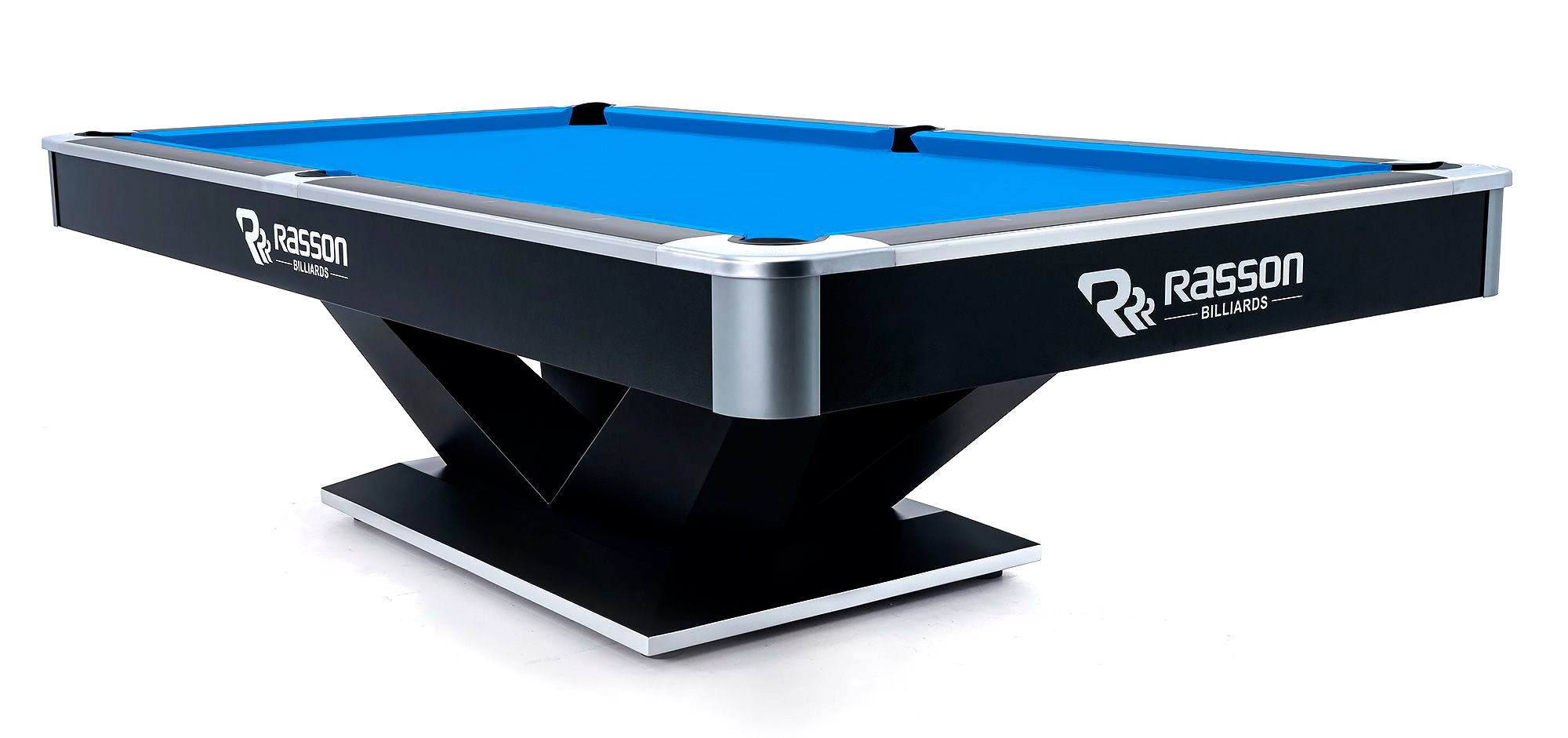 Бильярдный стол для пула "Victory II Plus" 8 ф (черный, сланец 30 мм)