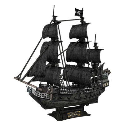 3D пазл CubicFun Корабль Месть королевы Анны большой, 328 деталей, T4018h