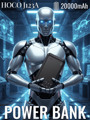 Портативный аккумулятор 20000 mAh Hoco J123A черный Портативный аккумулятор 20000 mAh Hoco J123A черный