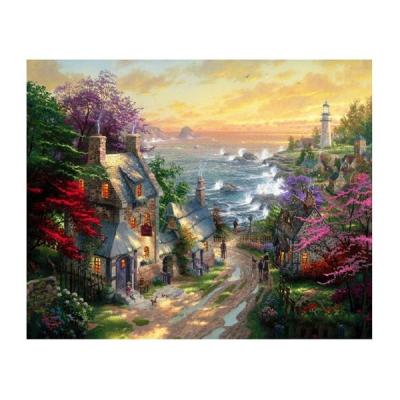 Картина по номерам Molly Деревня у берега моря 40х50 см 28 цветов