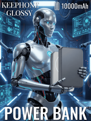 Внешний аккумулятор KEEPHONE GLOSSY 10000 Magsafe темно-серый