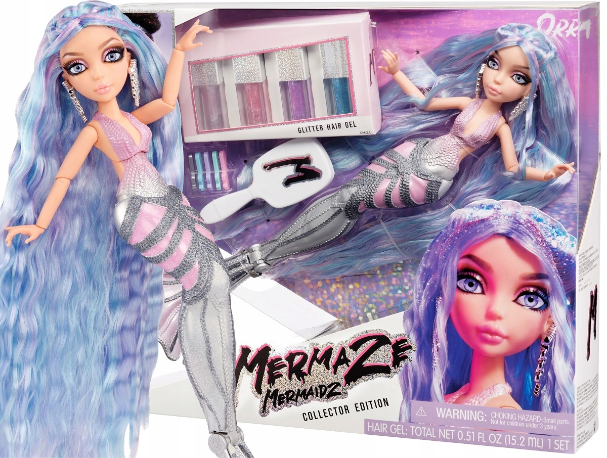 Кукла-русалка Orra Fashion Doll Deluxe Mermaze Mermaidz, меняет цвет