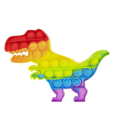 Игрушка-антистресс POP IT динозавр радужный 1toy