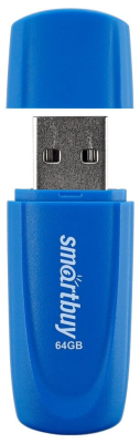 USB-накопитель SmartBuy Scout series 64 GB USB 2.0, синий
