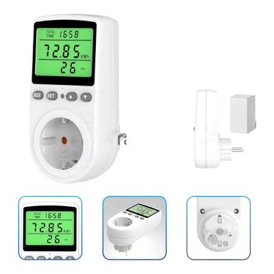 Ваттметр в розетку цифровой, счетчик электроэнергии, измеритель мощности, силы тока, напряжения до 16А PM-05DE