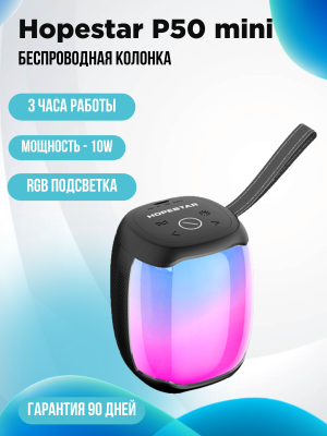 Портативная колонка Hopestar P50 mini, черный