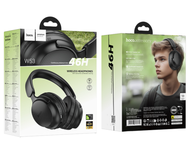 Наушники беспроводные полноразмерные W53 Wireless черные