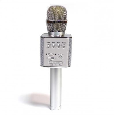 Колонка микрофон Q9U серебро zal