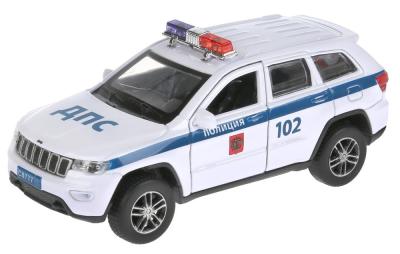 Инерционный металлический Jeep Grand Cherokee Полиция, 12 см, цвет белый Технопарк