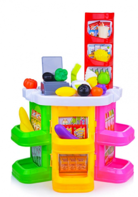 Игровой набор Супермаркет-стойка с тележкой Игровой набор Супермаркет-стойка с тележкой