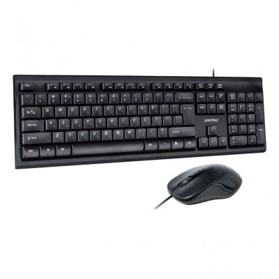 Проводной комплект клавиатура+мышь Smartbuy One SBC-114282-K, черный