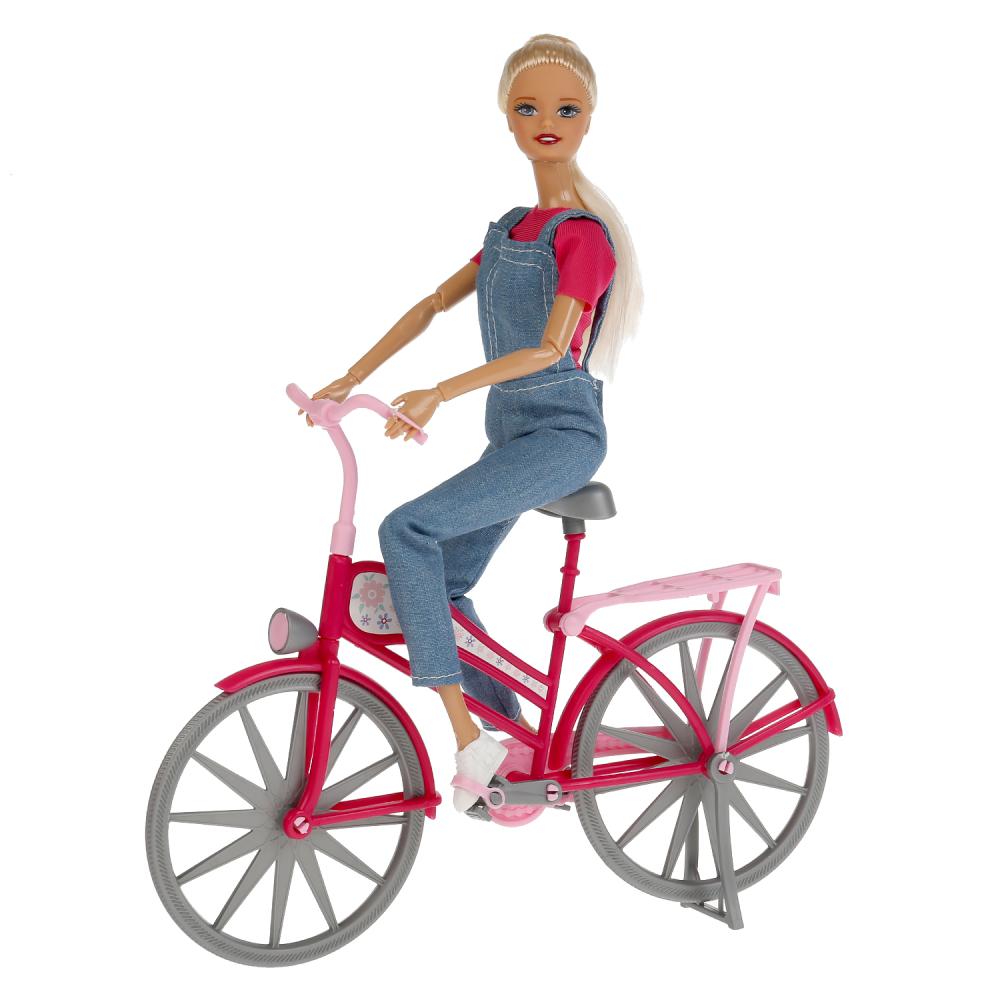 Кукла детская София 29 см на велосипеде