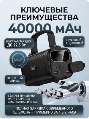 Внешний аккумулятор 40000mAh 22.5W PD черный