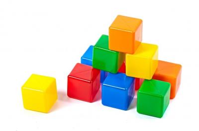 Строительный набор кубиков 10 штук СВСД
