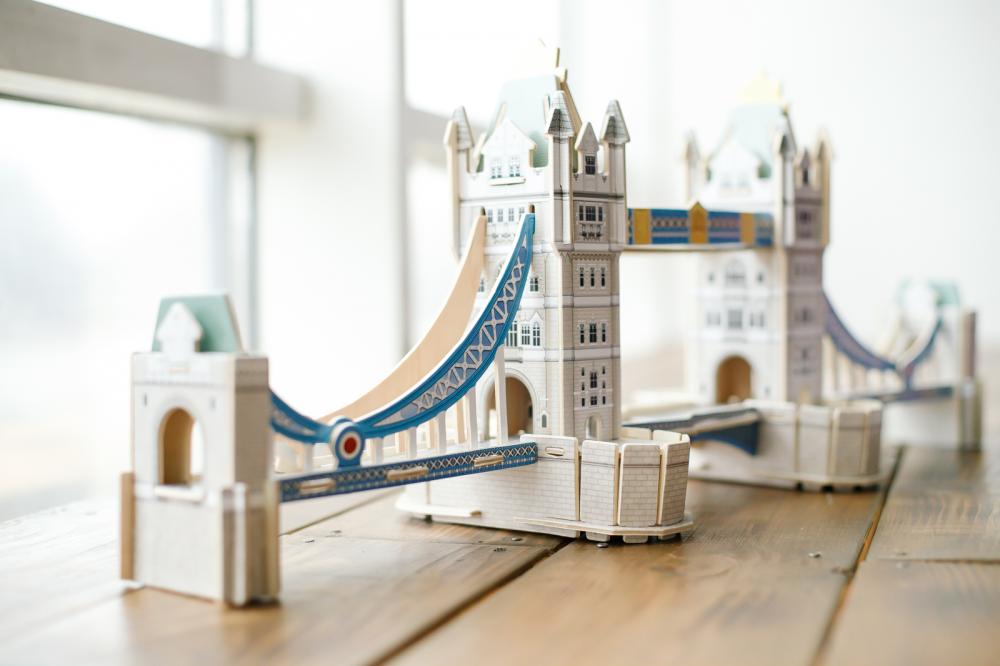 Пазл деревянный 3D ГеоДом Тауэрский мост 92 детали
