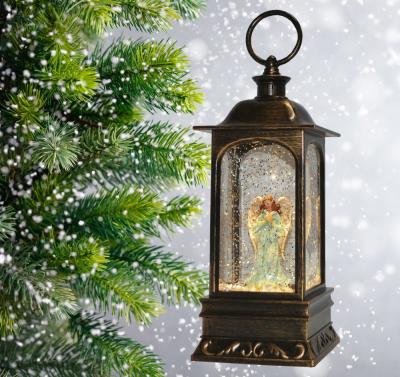 Фонарь LED AZ2024-462 с новогодней композицией музыкальный WDL-2101D