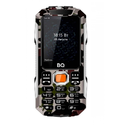 Телефон BQ 2432 Tank SE, камуфляж+серый