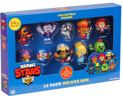 Набор коллекционных фигурок Brawl Stars, 12 шт. в коробке, 3 редких героя: Спайк, Мэг и Амбер, 1/6 Набор коллекционных фигурок Brawl Stars, 12 шт. в коробке, 3 редких героя: Спайк, Мэг и Амбер, 1/6
