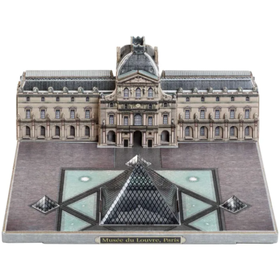 Сборная модель Умная бумага Города в миниатюре Музей Лувр, 582