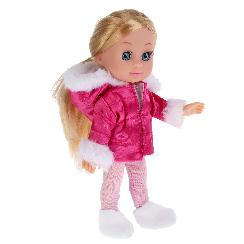 Кукла озвученная Машенька 15 см в зимней одежде