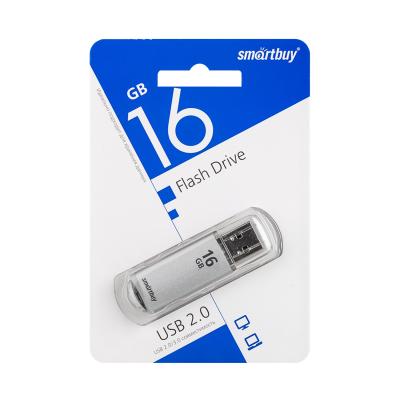 USB-накопитель SmartBuy V-Cut series 16 GB USB 2.0, серебристый