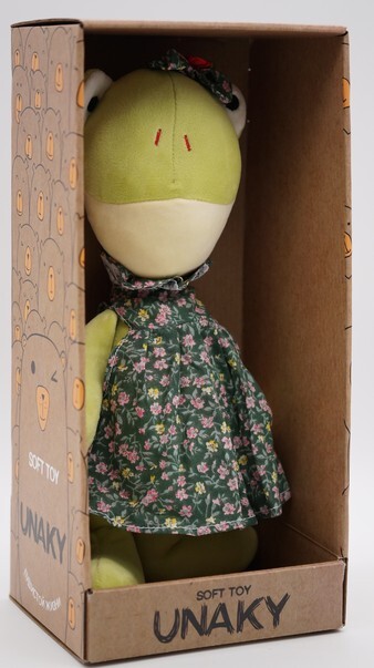 Мягкая игрушка подарочной коробке Лягушка Глаша, 40 см З