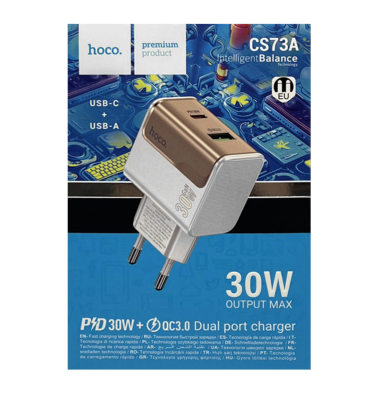 СЗУ Блок Hoco CS73A 30W белый