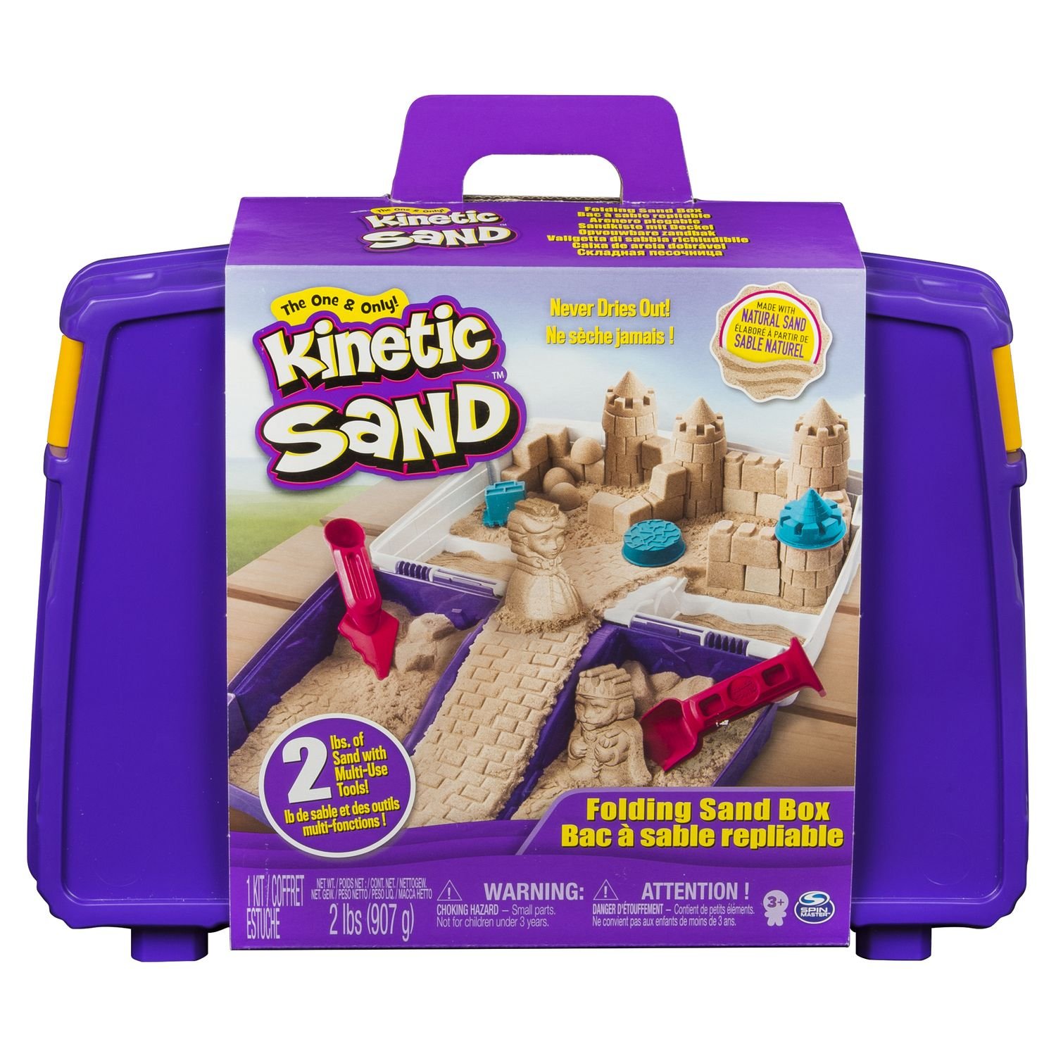 Набор для лепки Kinetic Sand Кинетический песок с лотком-песочницей купить  с доставкой — 11 470 руб.. Фото, отзывы, выгодные цены.