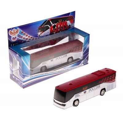 Игрушечный автобус Сборной России по футболу, Звук + Свет Игрушечный автобус Сборной России по футболу, Звук + Свет