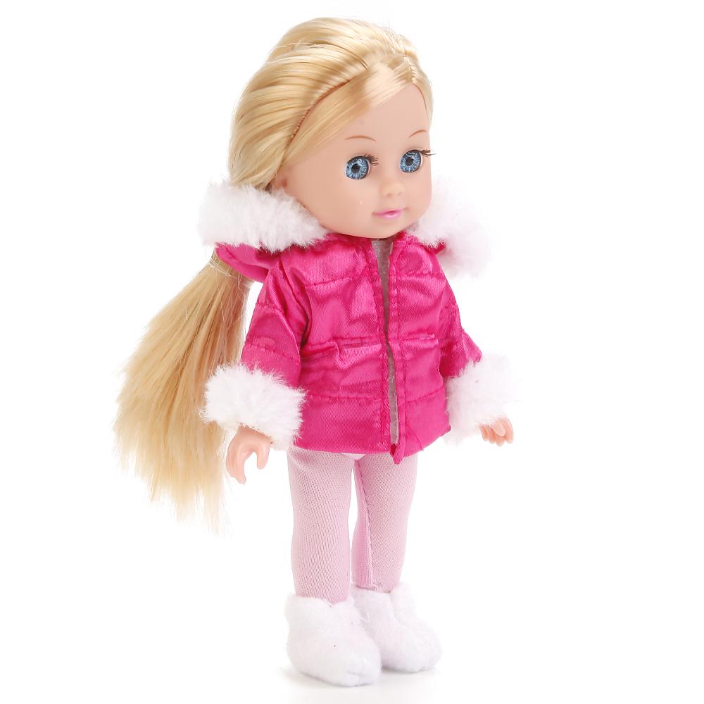 Кукла детская ТМ Карапуз Машенька в зимней одежде 15 см