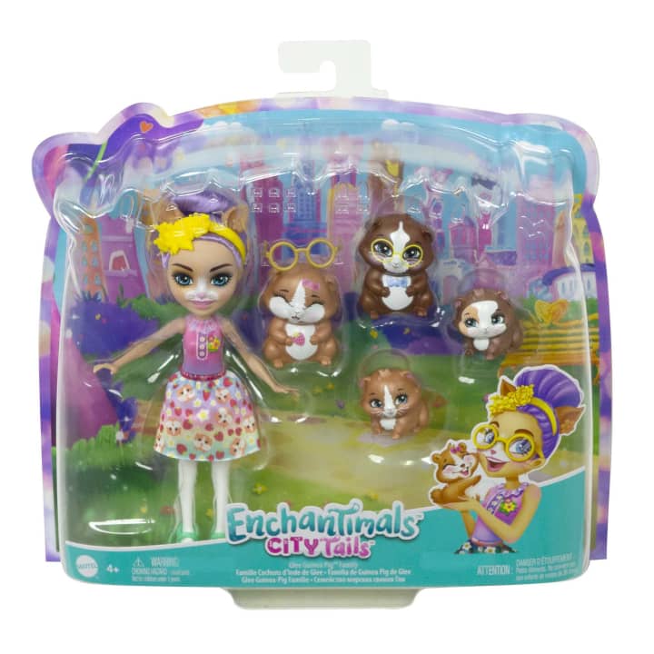 Кукла Mattel Enchantimals Морская свинка Glee и ее семья