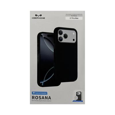 Чехол накладка для 17 Pro Max KEEPHONE ROSANA Magsafe черный